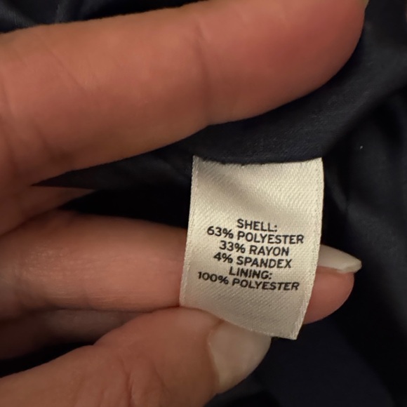 Navy Blazer with Ruched Sleeves - Picture 5 of 5